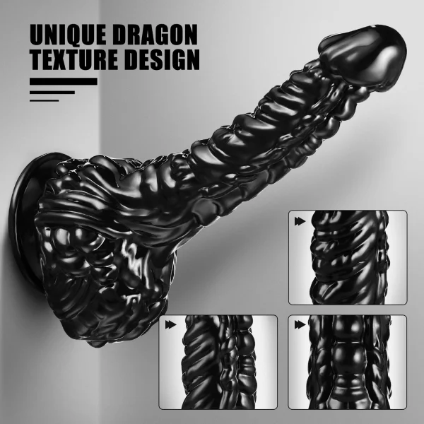 Kemra dildo black high fidelity soft penis female sex toy manual masturbator adult product - Image 3